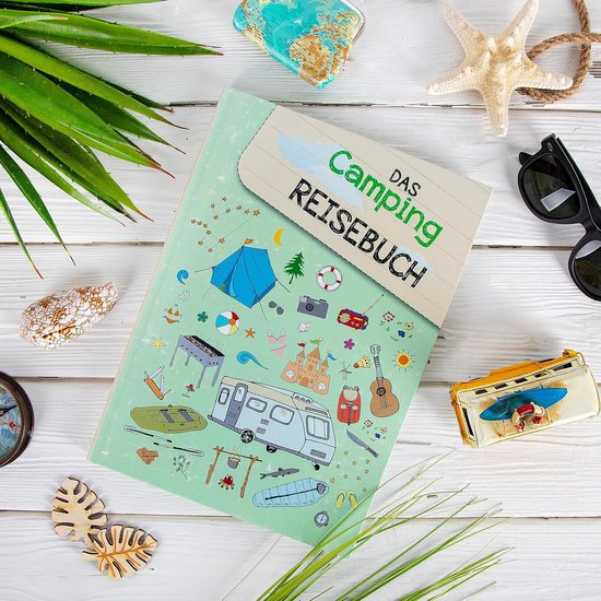 Camping Reisdagboek - Vakantie Notitieboek - Reiservaringen Vastleggen - 164 Pagina's Hardcover - A4 Formaat - Groen — afbeelding 2