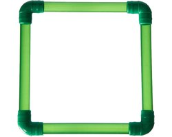 Vijver voerring - Voederstation Vis - Voer Verspreiden - Eenvoudig te Gebruiken - 15 x 15 x 12 cm - groen