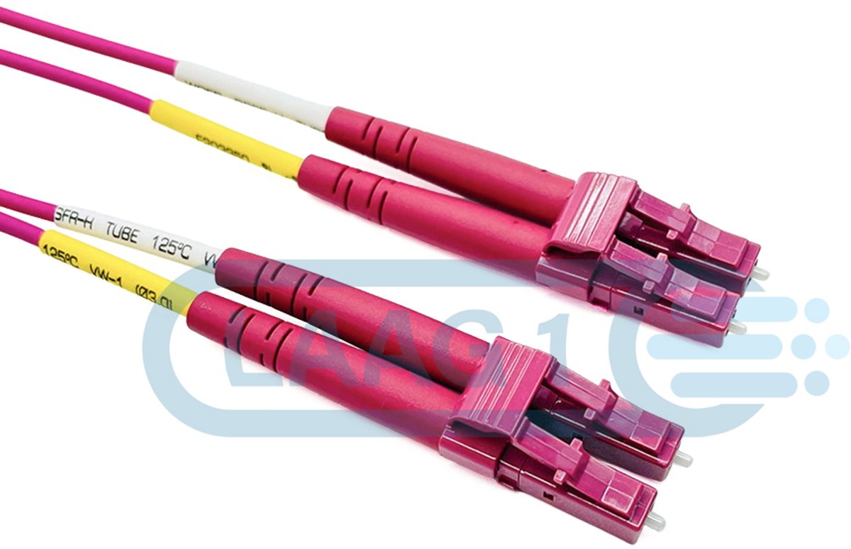 Laag1 - Glasvezel Patchkabel - Duplex LC/UPC naar LC/UPC - 10.0m OM4