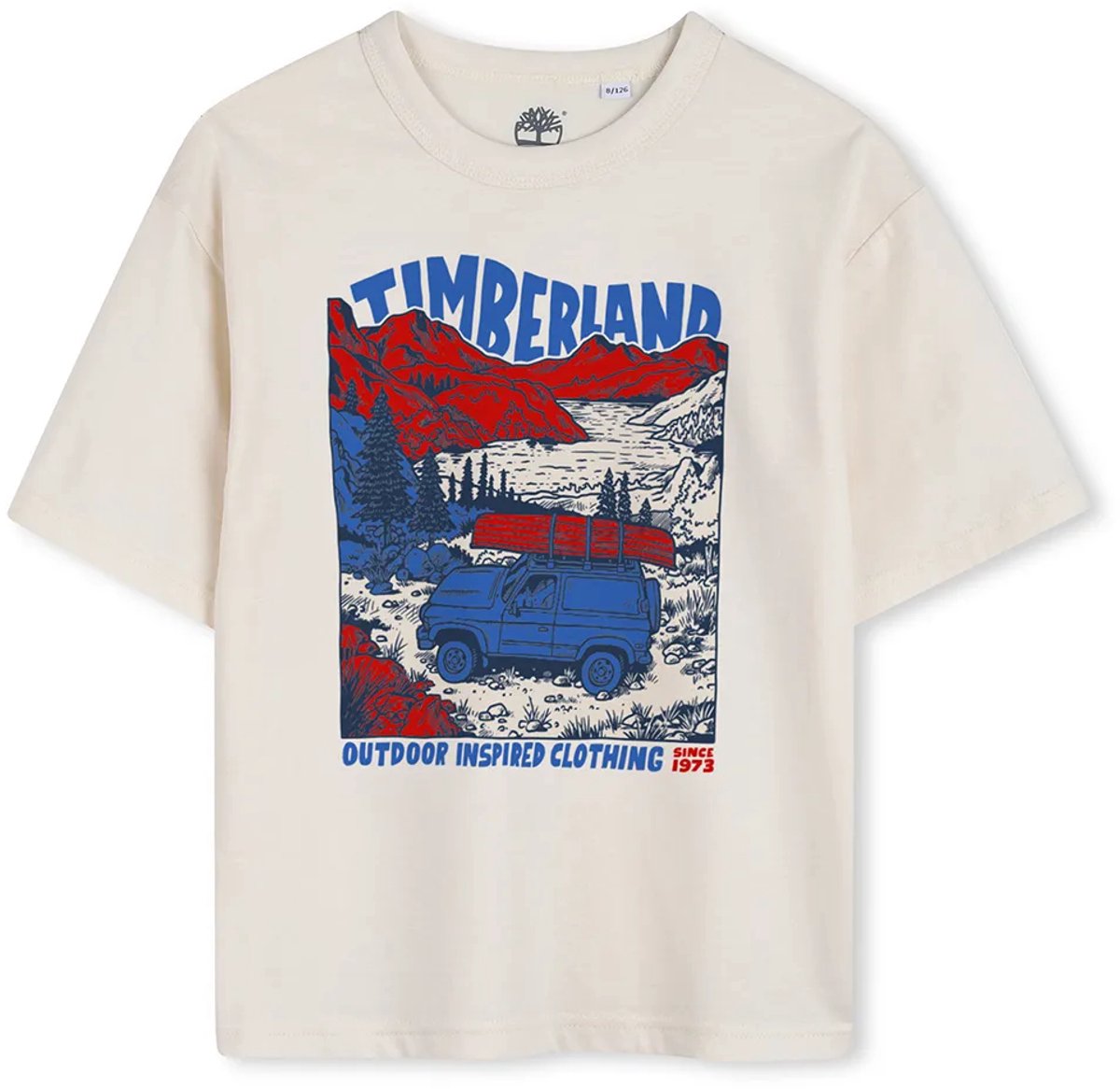 Timberland T60795 T-shirt Met Korte Mouwen 4 Years Jongen Wit