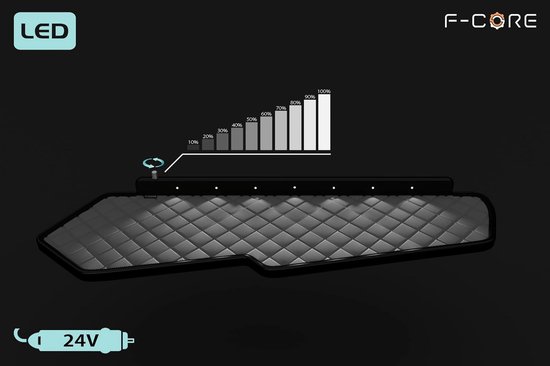 Dashboard Tafel - Vrachtwagen Tafel - Voor Truckers - Specifiek voor Volvo - Midden LED - Grijs — afbeelding 3