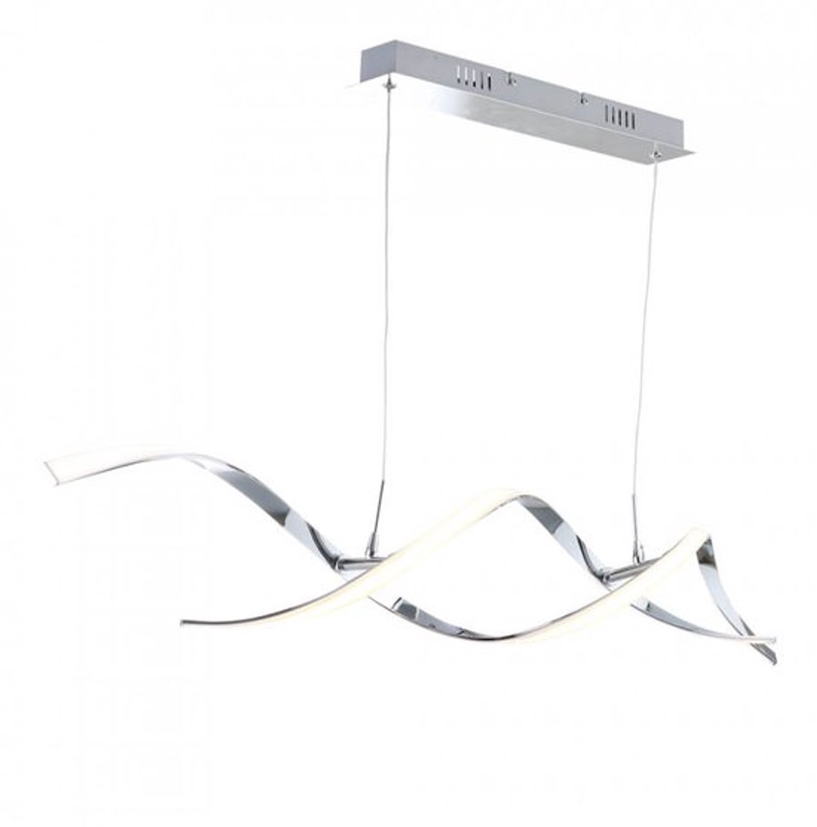 Kosilum - Galba - Hanglamp - Zilver/Chroom - Metaal en aluminium