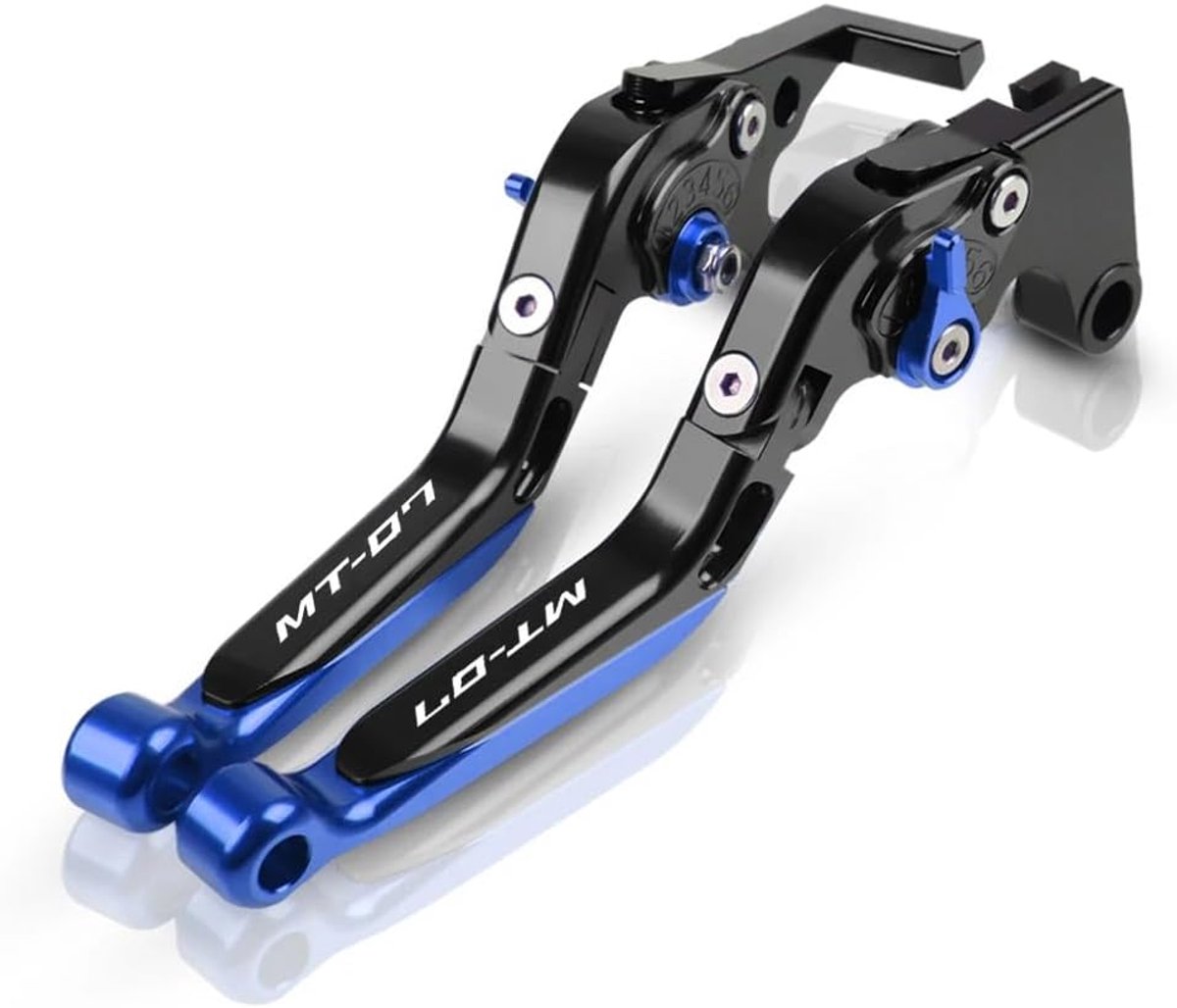 Rem Koppelingshendel - Motorfiets Handgreep - Bescherming Motor - Verstelbaar & Opvouwbaar - 25x8 cm - Blauw