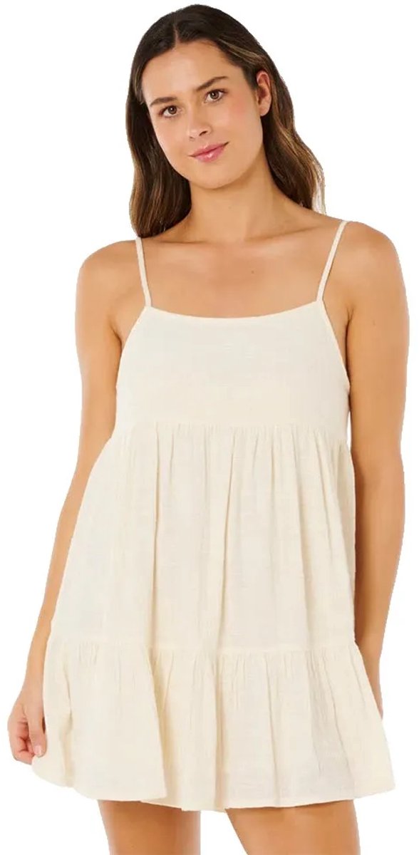 Rip Curl Classic Surf Cover-up Mouwloze Korte Jurk M Vrouw Bone