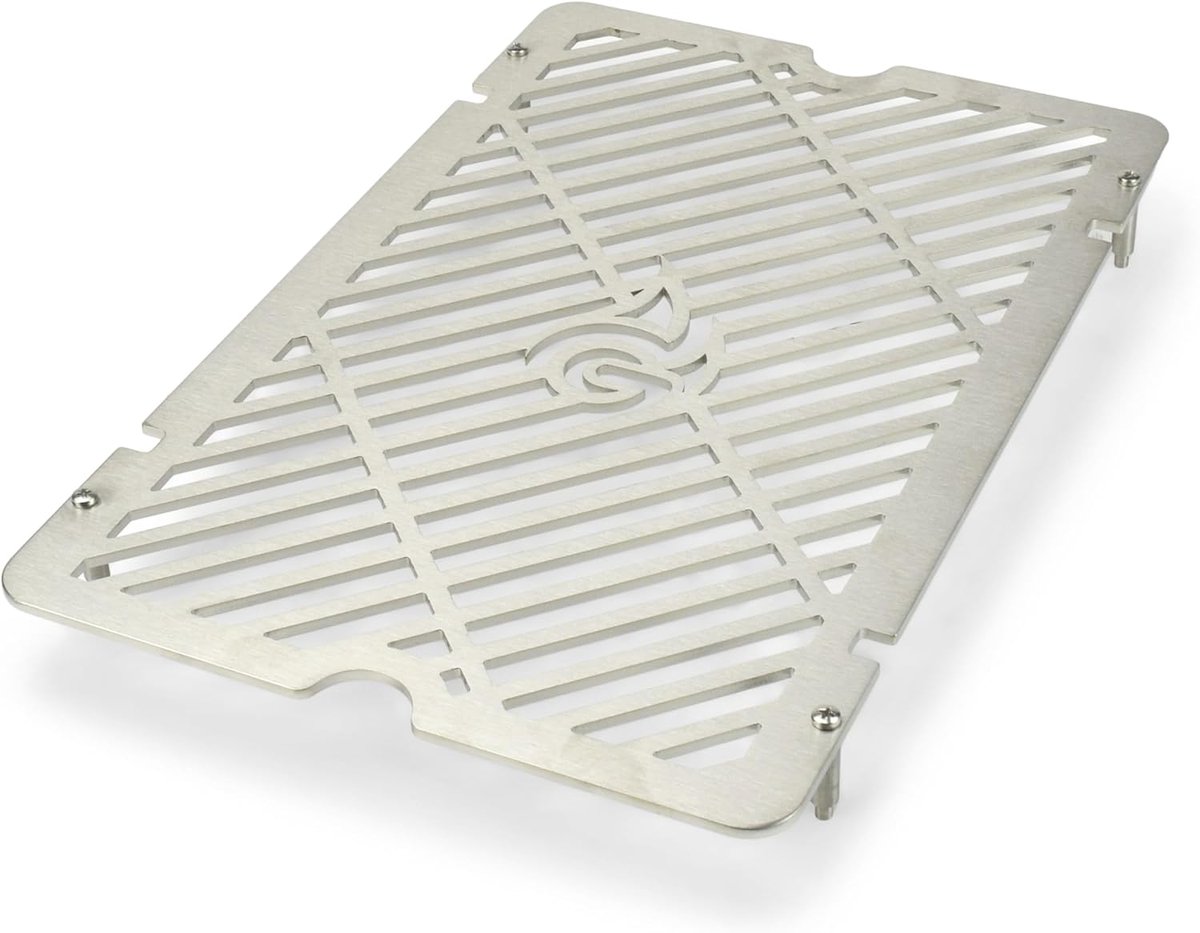 Grillrooster RVS - BBQ Rooster - Sizzle Zone - Afneembare poten - 37 x 24 cm - Zilver