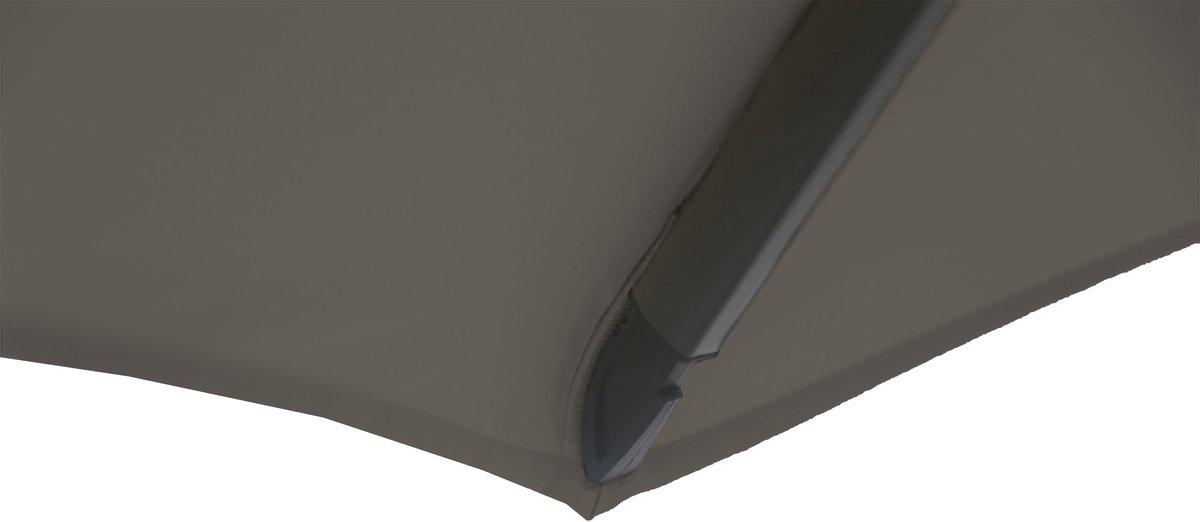 AXI Solis Zweefparasol Ø 300cm Antraciet/taupe incl. Hoes – Gepoedercoat frame met kruisvoet – 360° Draaibaar - Kantelbaar – foto 2