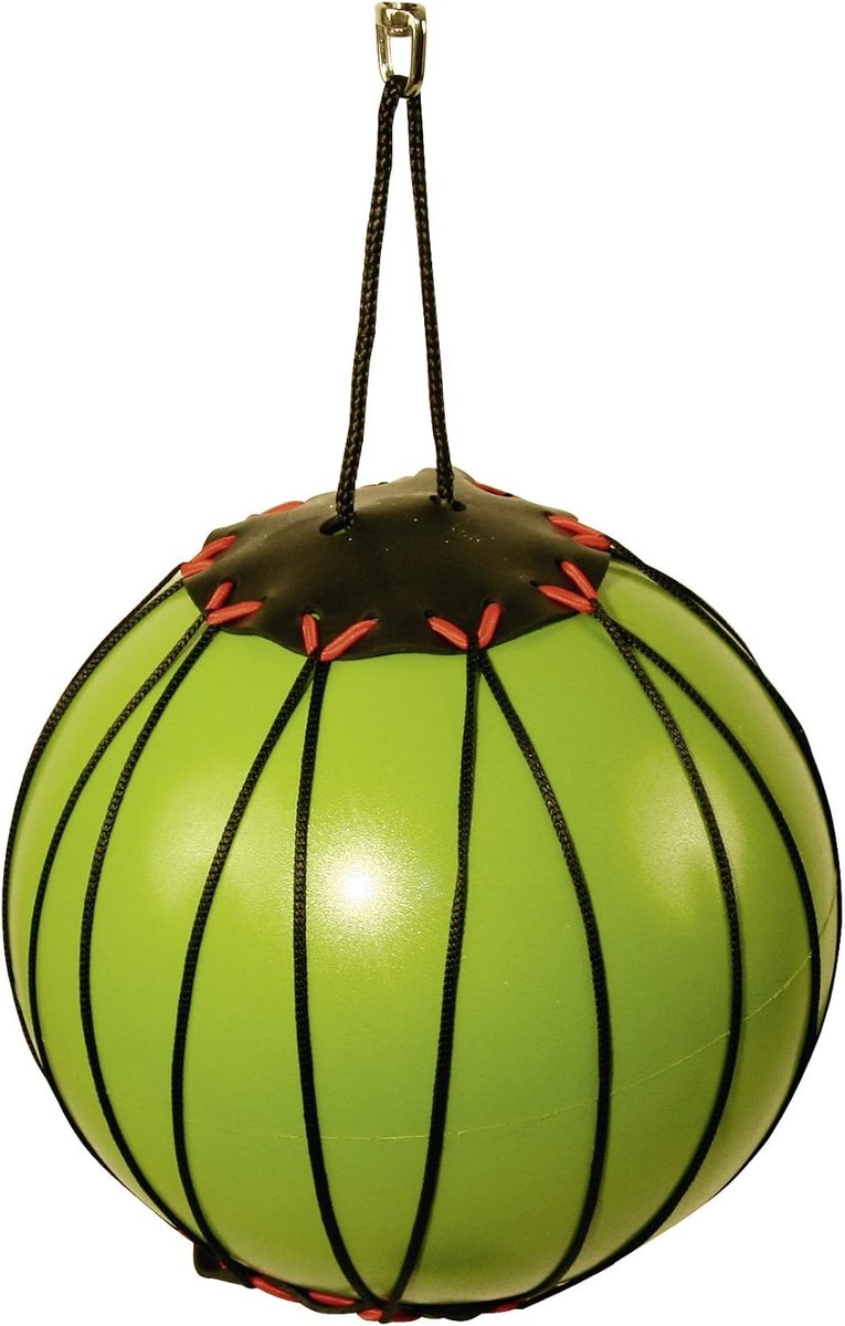 Therapiespeelbal - Voerbal - Paarden - Draagbaar - 80x54x52 cm - groen