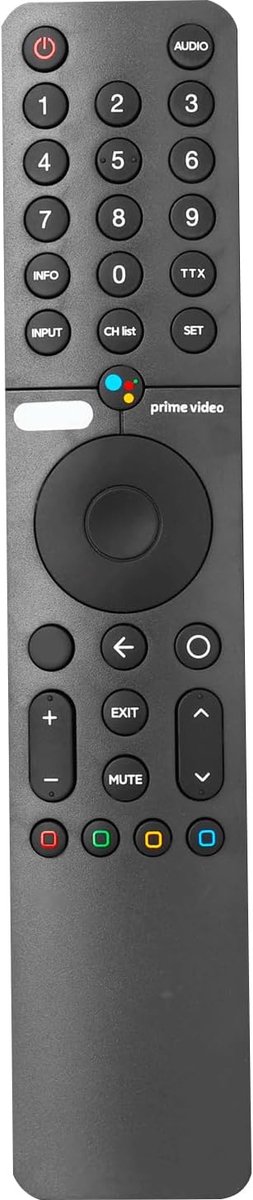 Spraakafstandsbediening - Universele Controller - Smart TV Bediening - Spraakgestuurde Zoekfunctie - 10 Meter Bereik - Zwart