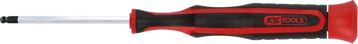 Fijnmechanisch Schroevendraaier - Inbusschroevendraaier - Precisie Werk - Ergonomische Greep Kogelkop - 9/64 inch - rood