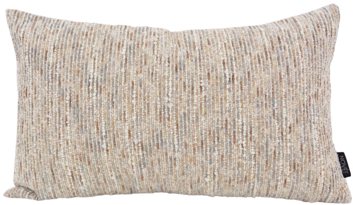 NOVÉE Sierkussen Chenille Taupe/Beige | 30 x 50 cm | Polyester taupe 30x50