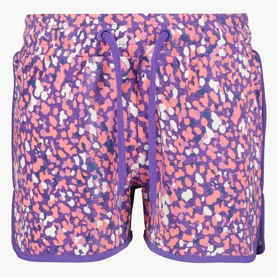 Osaga meisjes sweat short met print paars - Maat 128