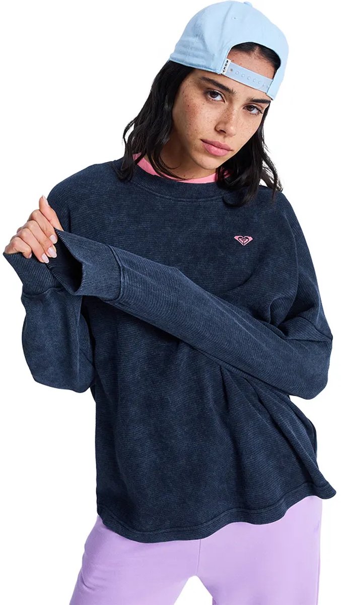 Roxy Eastside Midweight T-shirt Met Lange Mouwen M Vrouw Antraciet