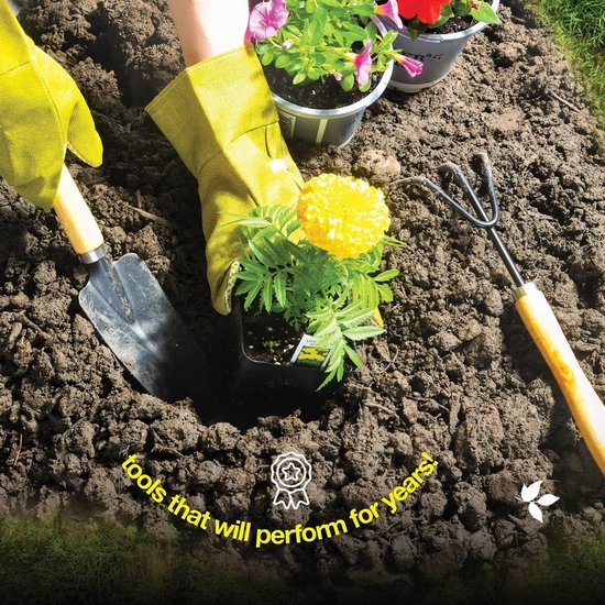 9 -delige tuingereedschapset - tuingereedschap - schep - Inclusief opbergtas - Ideaal voor tuinieren en planten - Groen van Merkloos	 — afbeelding 5