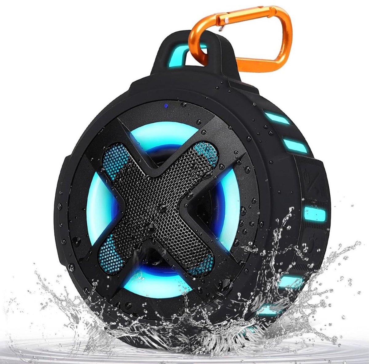 MIRA® Douche Speaker - Badkamer Speaker - Douche Speaker Bluetooth - Zwart - 11cm x 10cm x 6cm