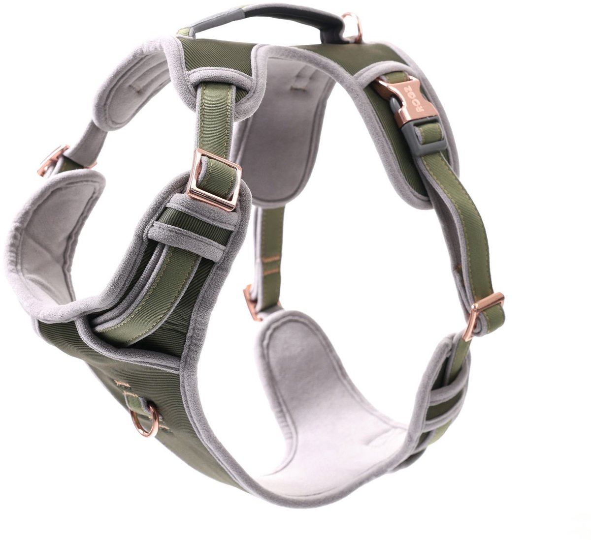 Rogz Urban Explore Tuig Olijf Twist - Hondenharnas - Xl