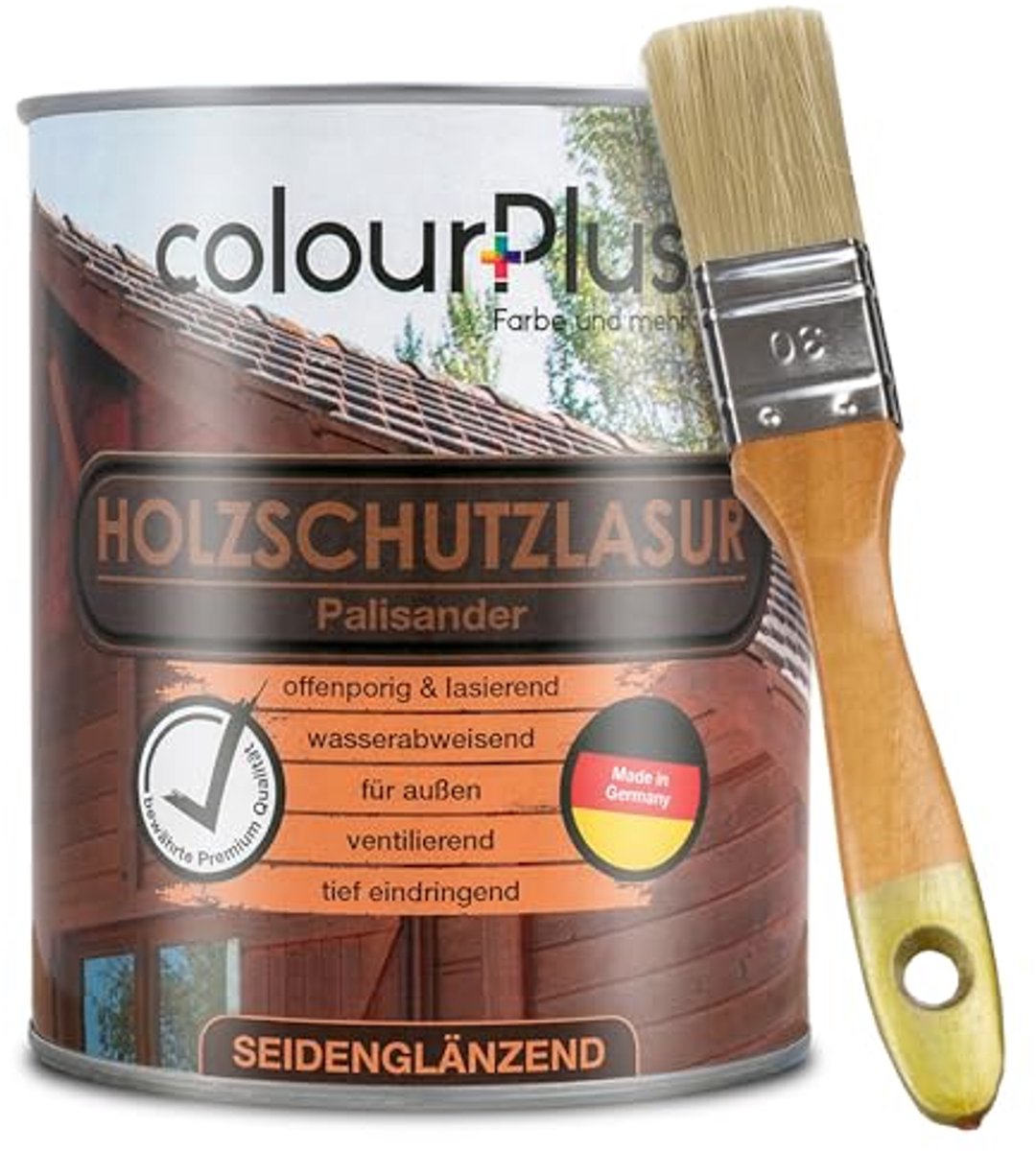 ColourPlus Houtbeits - Weerbestendige Houtolie - Met UV bescherming - Palissander - 750 ml