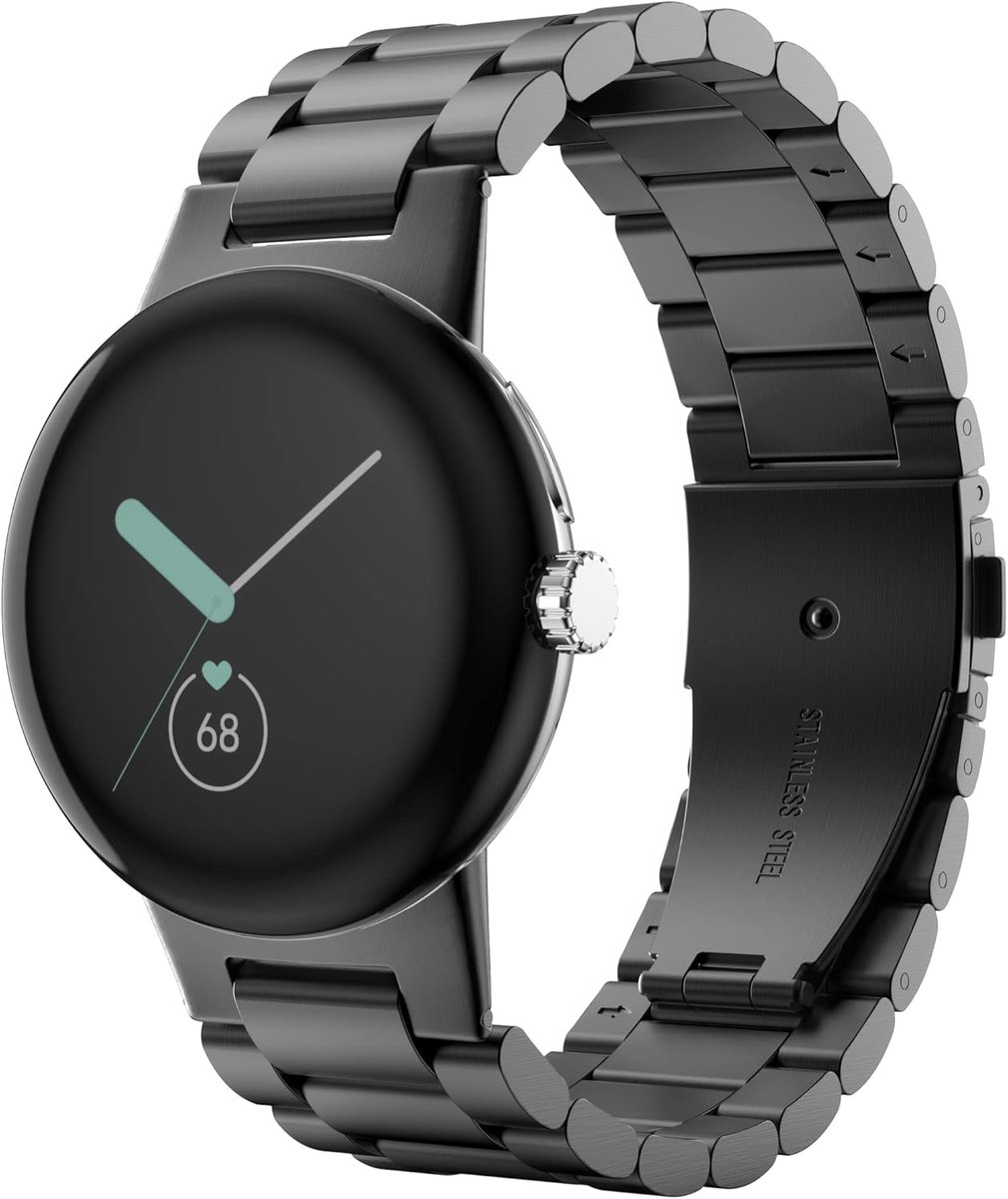Metal Strap Compatibel met Google Pixel Watch 2-Pixel Watch - RVS Vervangende Horlogeband - Voor Mannen en Vrouwen