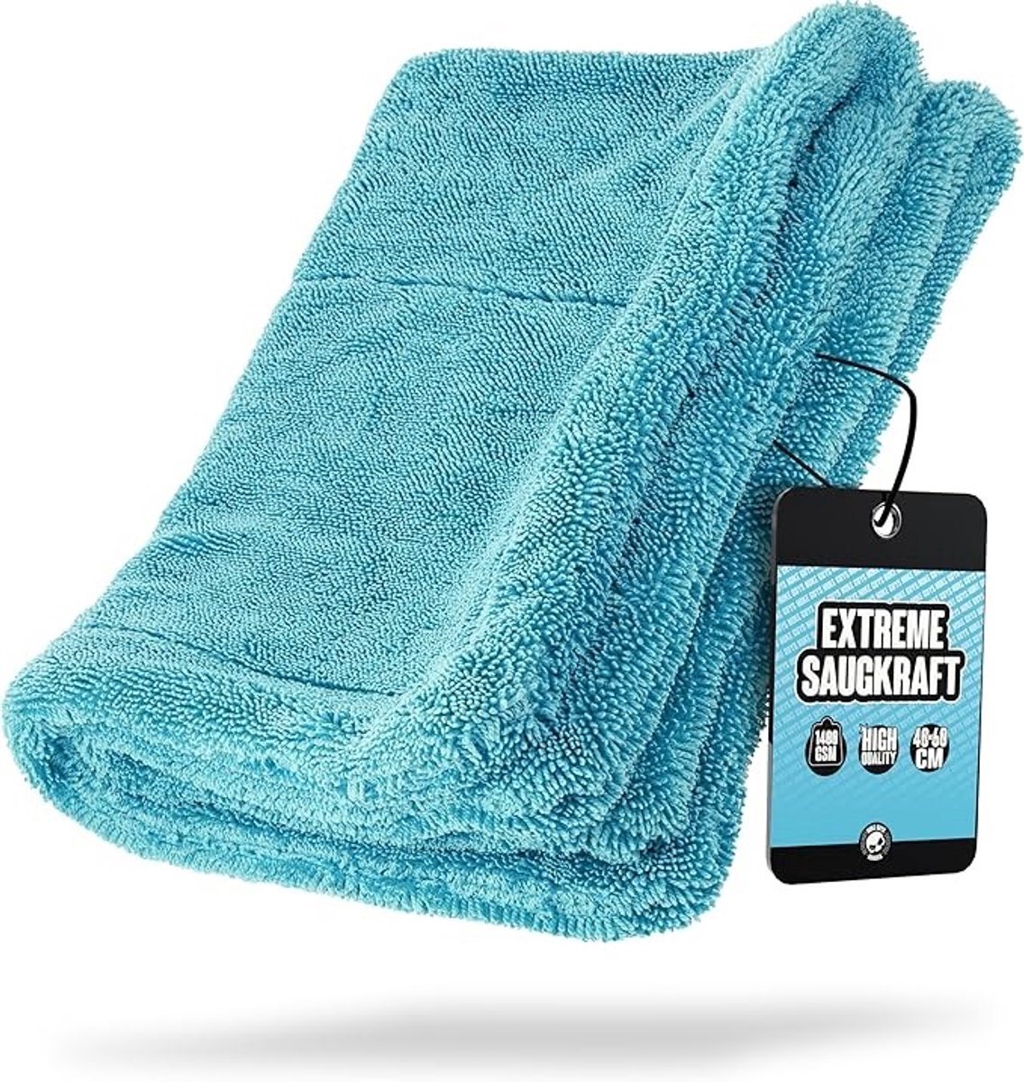 Extra grote microvezel droogdoek voor voertuigen, pluisvrij en krasvrij, hoge absorptie