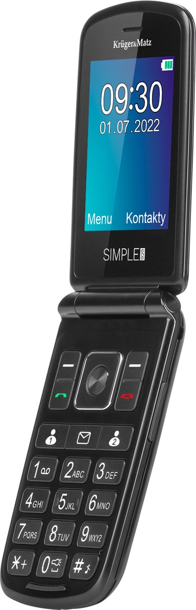Krüger&Matz Simple 929 - Vaste Telefoon - Groot Display - SOS Knop - Dual SIM