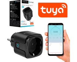 Krüger&Matz Connect P4 - Slim Wandcontactdoos - WiFi - Tuya - Spraakbesturing
