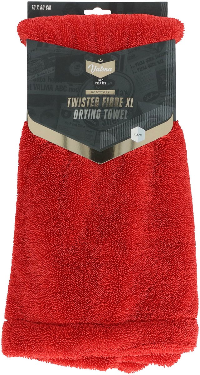 Valma Droogdoek Twisted Fibre XL - Extreem absorptievermogen - Kan tot 4 liter water opnemen - 1200 gram/m2 - 70x80cm