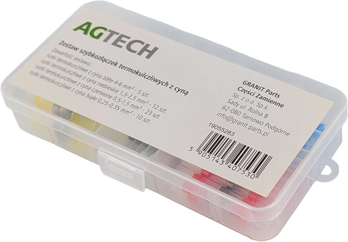 AGTECH Zestaw - Snelle Verbindingen - 0,25mm2 tot 6mm2 - 50 Stuks - Transparant