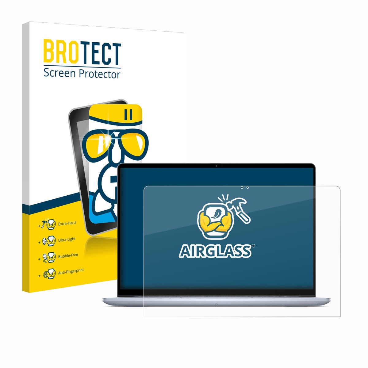 Screenprotector voor Dell Inspiron 16 7640 2-in-1 Beschermglas transparant