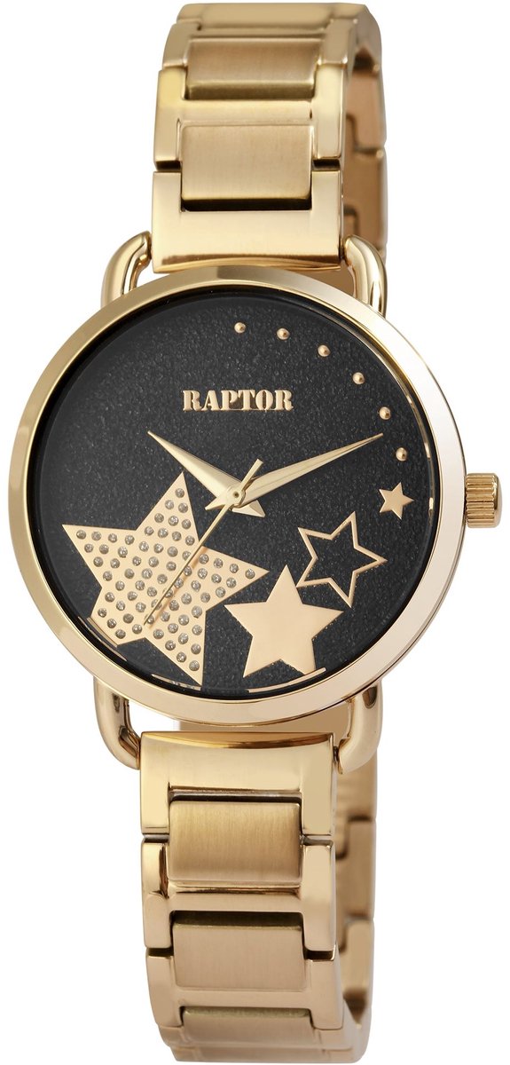 Raptor dameshorloge roestvrij staal Shienne Raptor dameshorloge "Shienne" met roestvrijstalen band