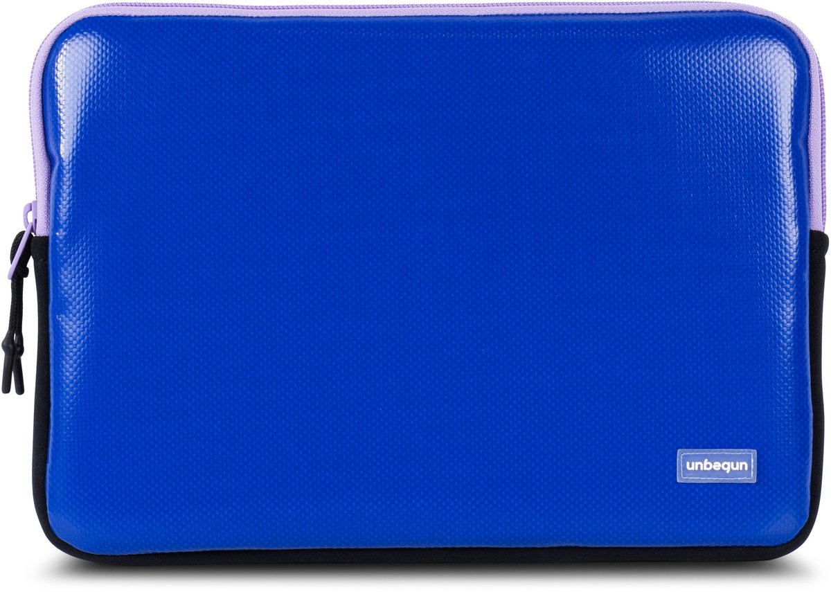 MacBook Neo 13 inch hoes van gerecycled materiaal (duurzaam) - Blauwe laptop sleeve/case voor nieuwe MacBook Neo (2026)