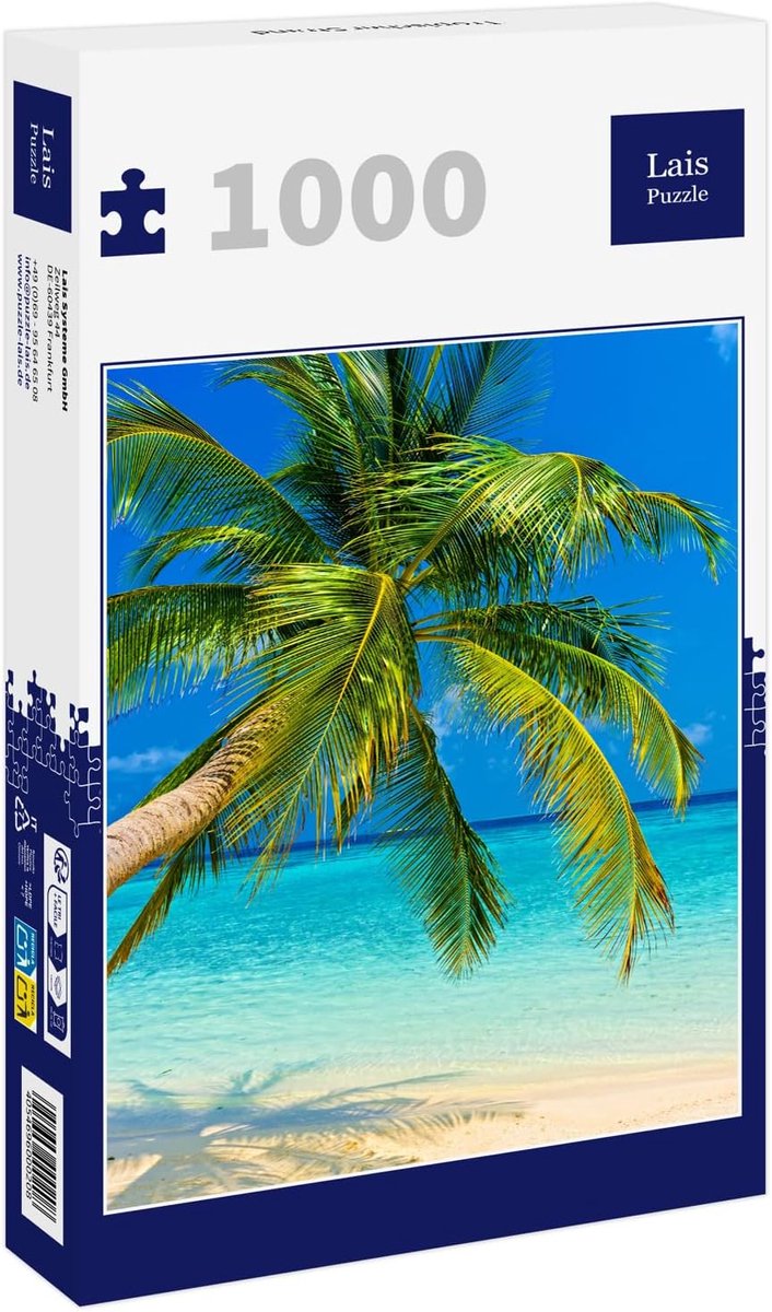 Legpuzzel Strand - Puzzel Stukjes - Ontspanning Thuis - 1000 Stukjes - 68 x 48 cm