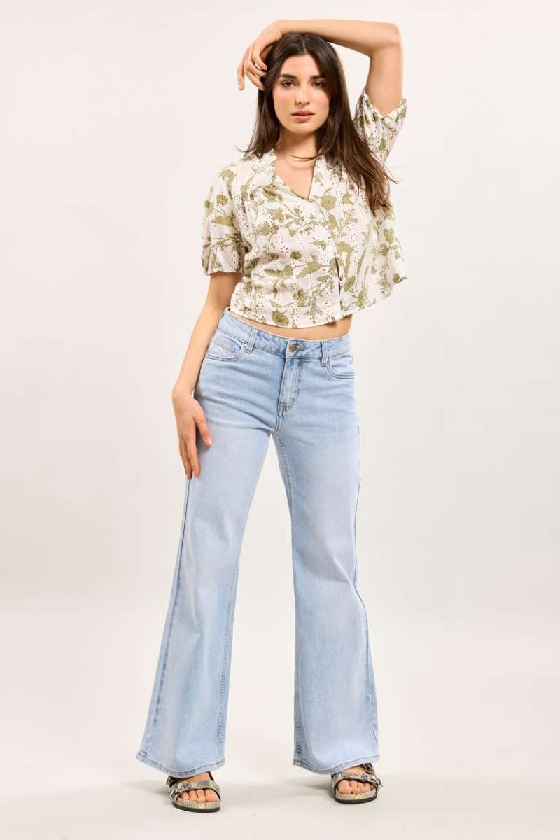 Toxik3 - Jeans wide leg bleached