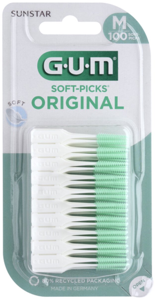 Bol.com GUM Soft-Picks Original - 4 x 100 stuks - Voordeelverpakking aanbieding