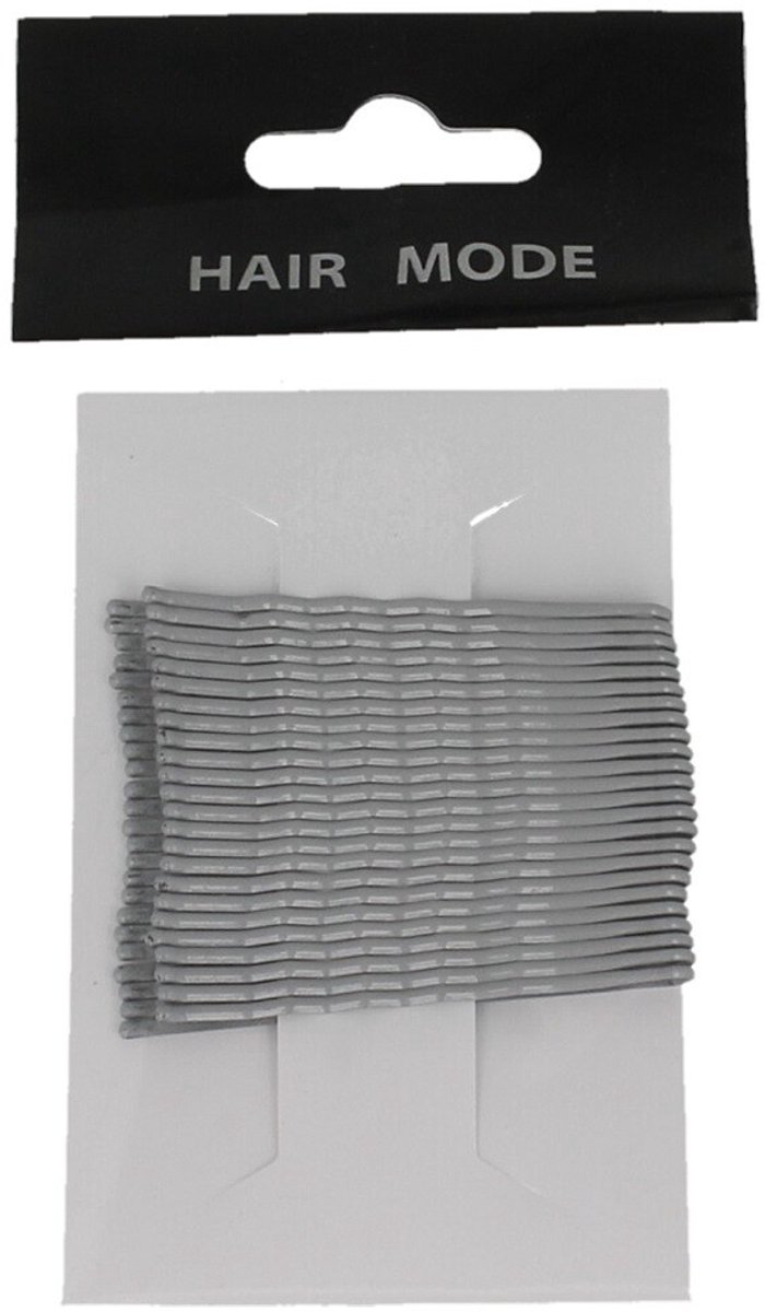 Hair Mode Schuifspeldjes Grijs 24ST