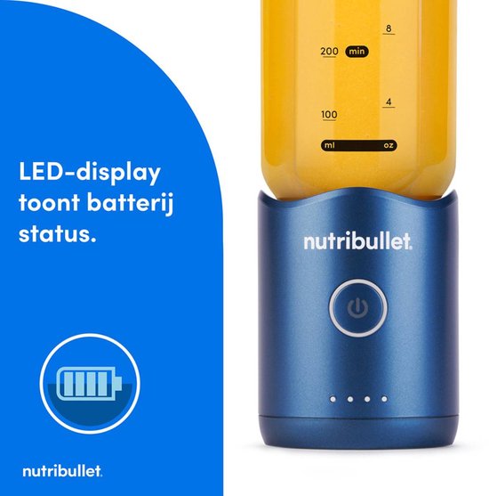 Nutribullet FLEX - Portable Blender - Blender To Go - Draagbare Blender - Blauw van Nutribullet — afbeelding 5
