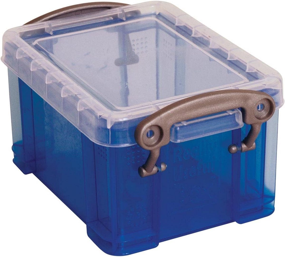Set van 6 Transparante Opbergboxen in Visitekaartformaat (0,3L) - Stapelbare Bewaardoosjes