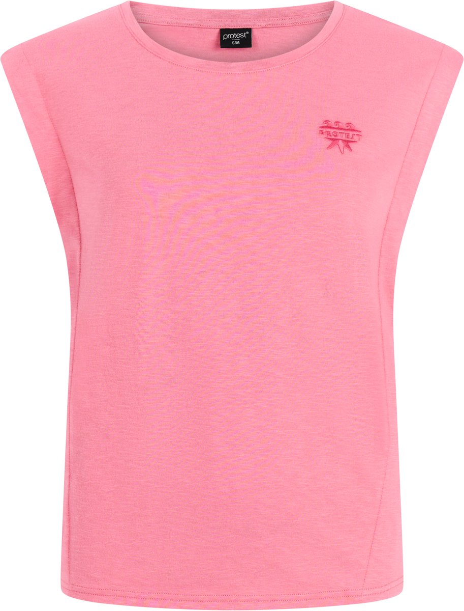 Protest PRTBarrio Singlet Dames Mouwloos Ronde hals Loose fit Roze