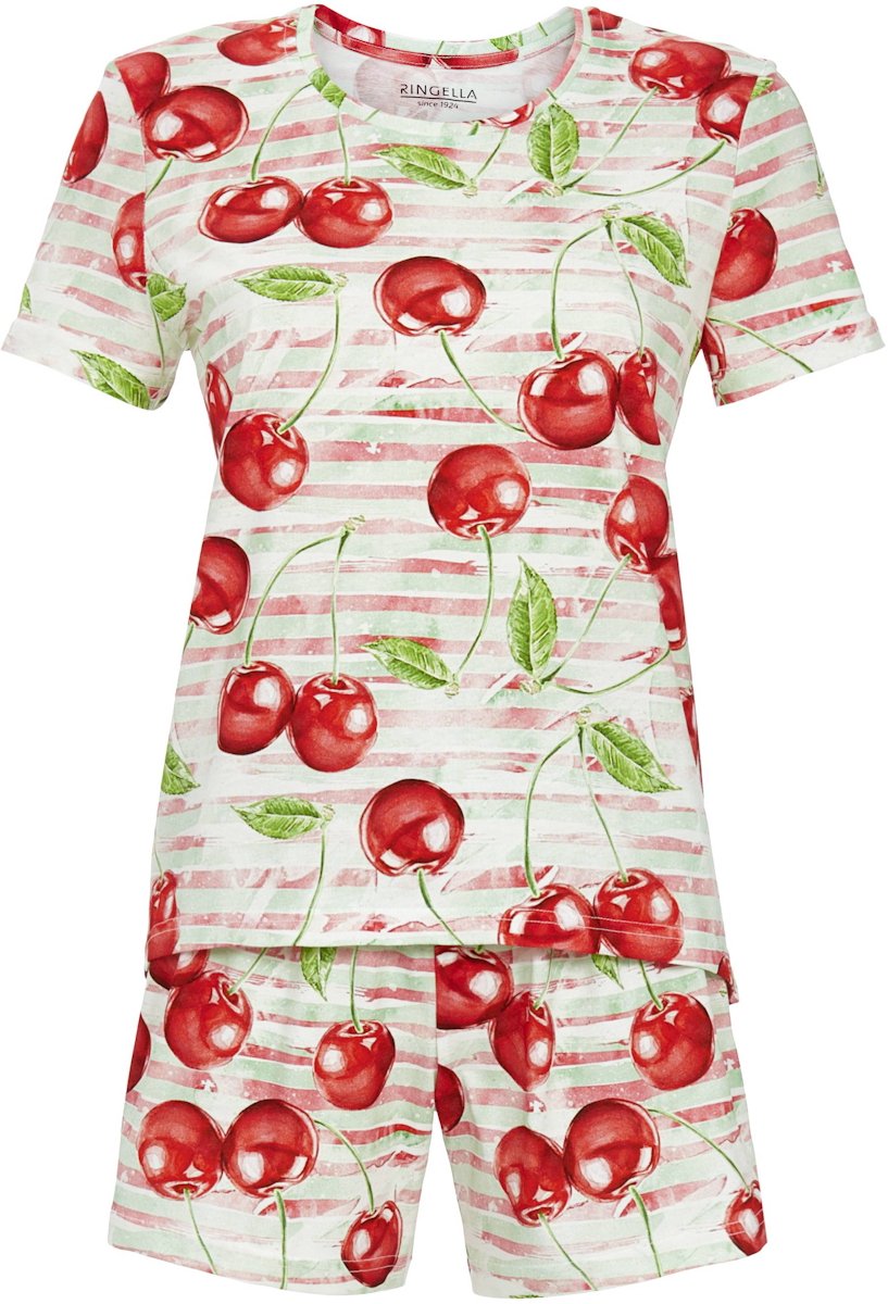Ringella Katoenen shortama kersen Ringella - Rood - Maat - 52