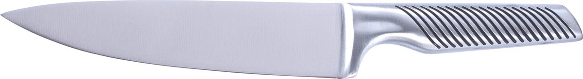 Cookinglife Koksmes - Chefmes Universeel - Chef's Knife - RVS Zilver/Zwart - Ergonomische Handgreep, Vaatwasserbestendig - 34 cm