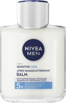 NIVEA MEN Sensitive Cool Aftershave Balsem - Alcoholvrij - Aftershave Balm Met zeewierextract en kamille - 100 ml