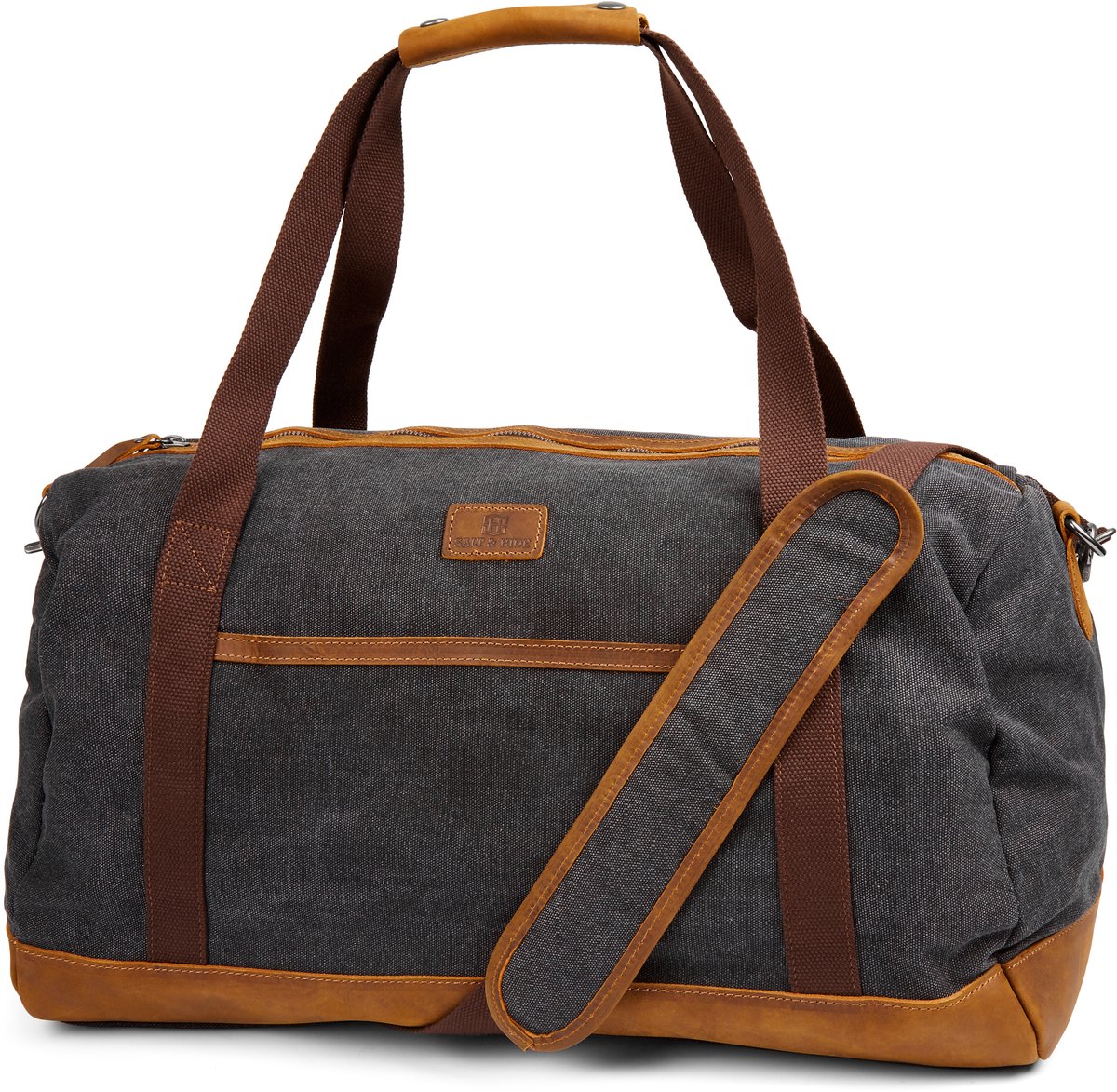 Salt & Hide - Heren - Grijs Canvas Duffeltas