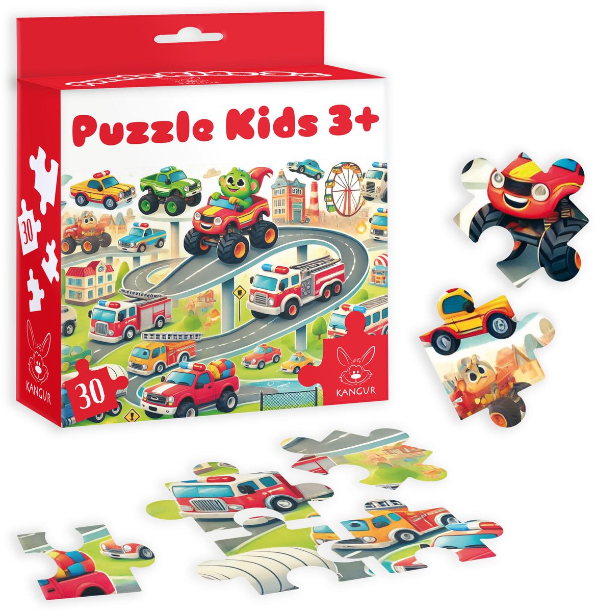 Puzzle Kids 3+ Auto's - Puzzel met 30 elementen