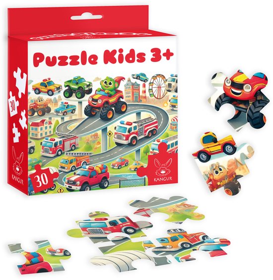 Puzzle Kids 3+ Auto's - Puzzel met 30 elementen