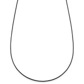 Essentials | 1 mm Gunmetal Zwarte Ketting met Vierkante Venetiaanse Schakels