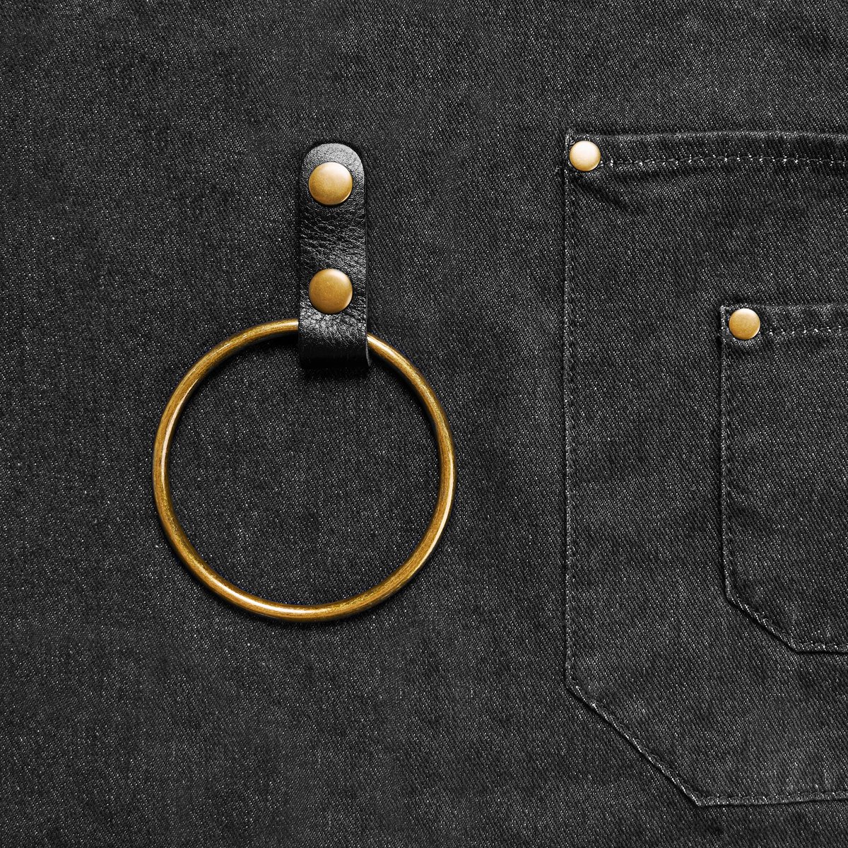 Schort | Zwart Denim