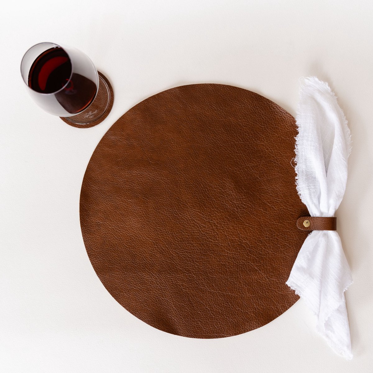 The Leather Rebel - Placemat | Onderlegger - Bruin