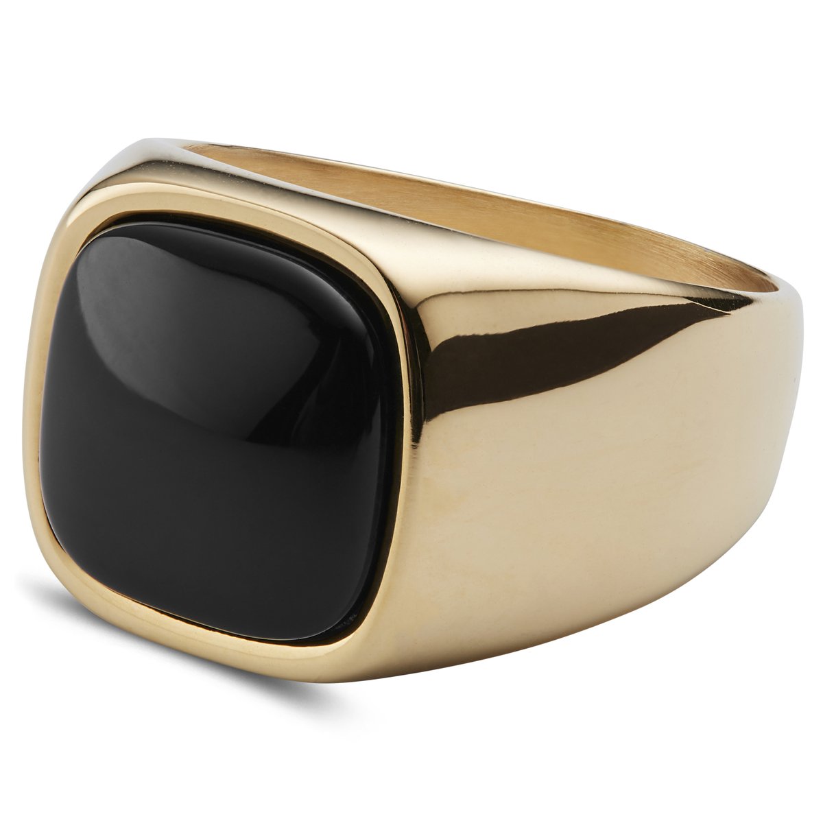 Len Goudkleurige Gravel Ring