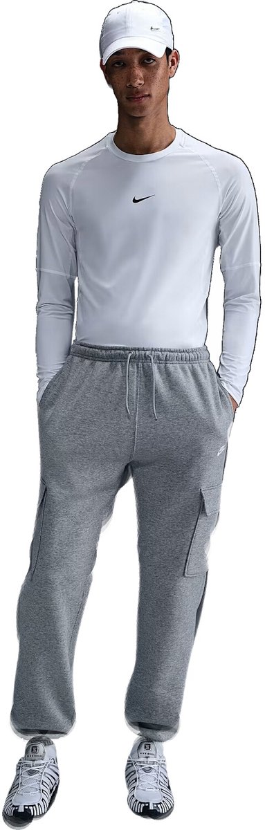 Nike Club Bb Cargo Heren Broek Fn3805-063 Kleur Grijs