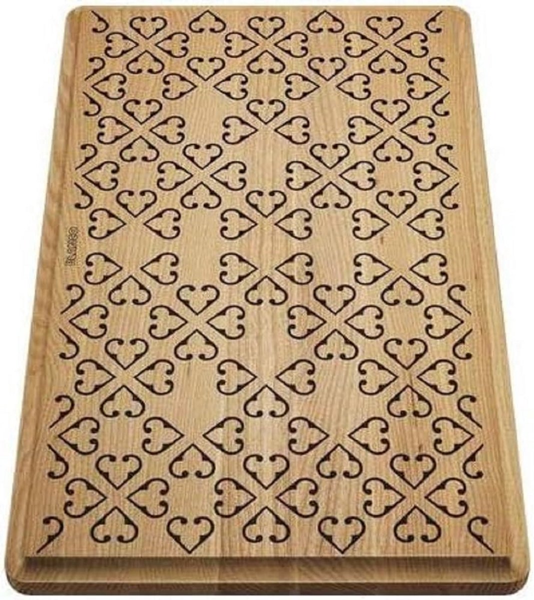 Stevige Snijplank van Massief Essen Hout met Decoratief Detail