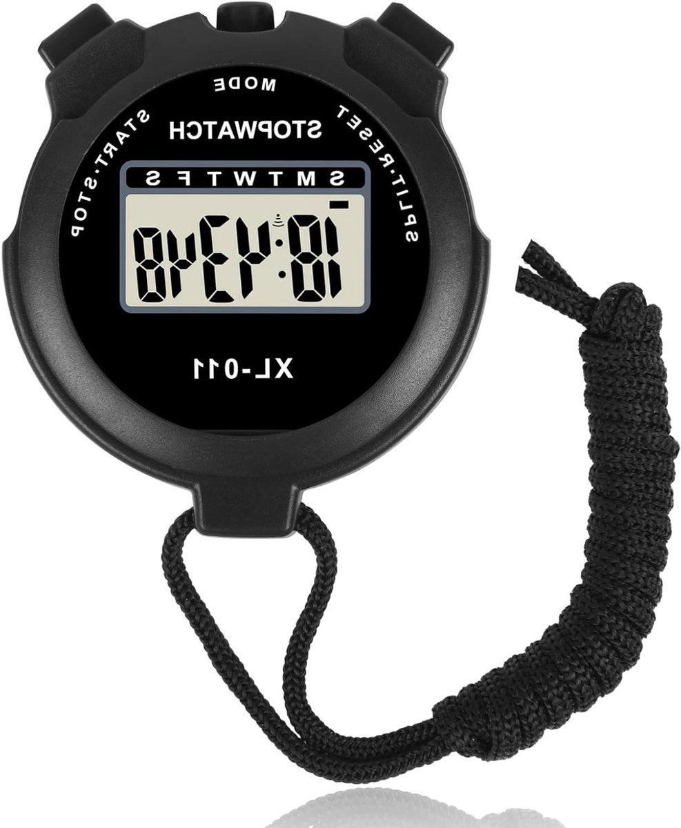 Stopwatch Timer - Digitale Stopwatch Met Groot Display en Alarm voor Training en Zwemmen.