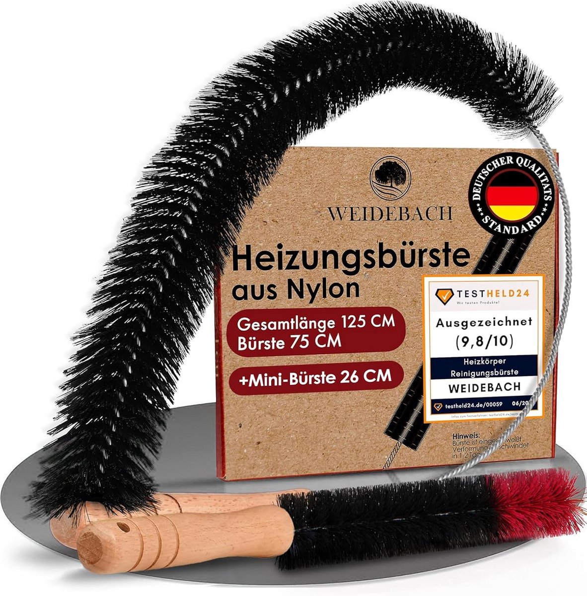 Set van 2 Flexibele Radiatorborstels voor Diepe Reiniging